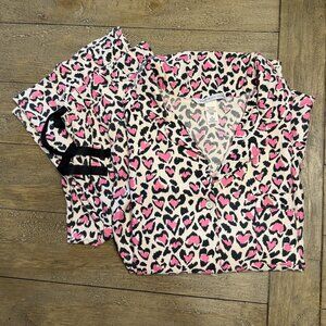 Victoria's Secret Pink Love Pajama Set Size M